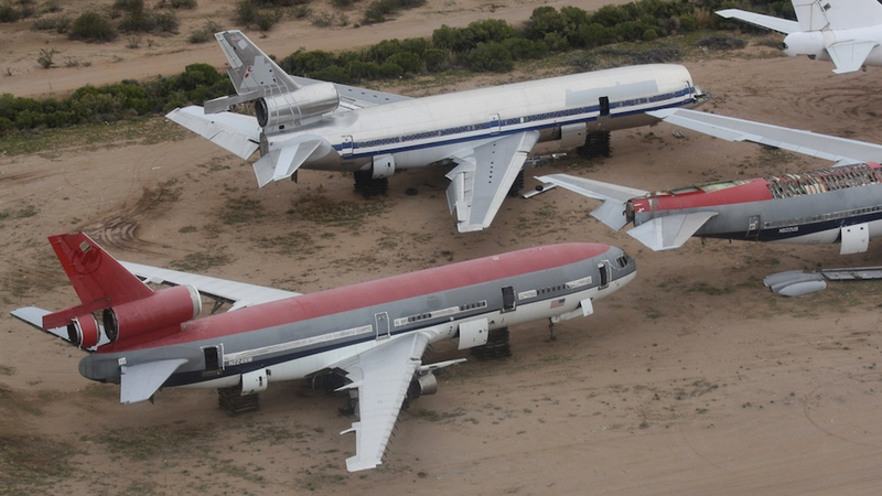 Illustration for article titled The World's Most Bizarre Aircraft Graveyards